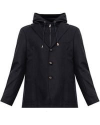 Eleventy - Jacket With A Detachable Hood - Lyst