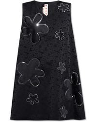 Marni - Short Dress With Appliqués - Lyst