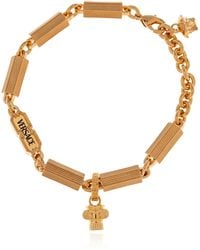 Versace - Bracelet With Engraved Logo - Lyst