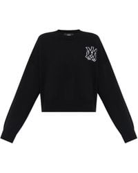 Amiri - Wool Sweater With Logo - Lyst