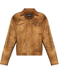 DSquared² - Denim Jacket With Embroidered Logo - Lyst