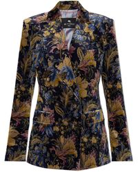 Etro - Velvet Blazer - Lyst