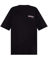 Balenciaga - Logo-print Cotton T-shirt - Lyst