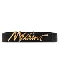 Moschino - Leather Belt - Lyst