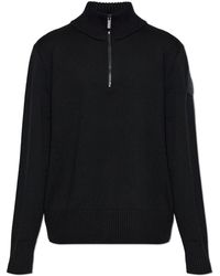 Canada Goose - Sweater With A Stand-Up Collar And Zip Fastening - Lyst