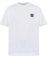 Stone Island - T-Shirt With Logo - Lyst