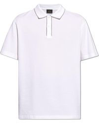 Brioni - Cotton Polo Shirt With Logo, - Lyst