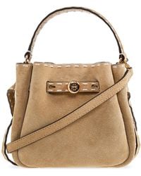 Tory Burch - Suede Handbag 'Romy Small' Hobo Bag - Lyst