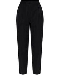 Balmain - Wool Trousers With Pleats - Lyst