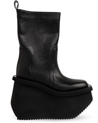 Rick Owens - Platform Ankle Boots 'Factory Boots' - Lyst