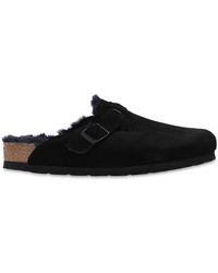 Birkenstock - Boston Shearling-Lined Suede Clogs - Lyst