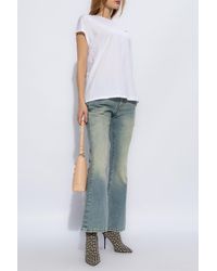Balmain - Flared Jeans With Vintage Effect, - Lyst