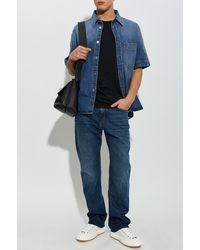 Givenchy - Short-Sleeved Denim Shirt - Lyst
