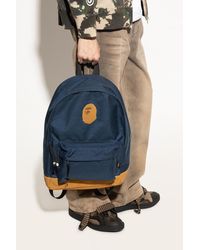 A Bathing Ape - Backpack With Logo - Lyst