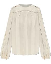 Isabel Marant - Silk Top "Nuna" - Lyst