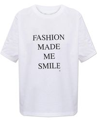 Victoria Beckham - T-Shirt With Print - Lyst