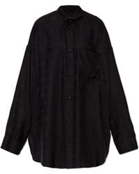 Balenciaga - Silk Shirt With Pocket - Lyst