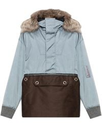 Marni - Jacket With A Removable Fur Collar - Lyst