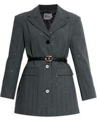 Self-Portrait - Blazer With Shimmering Sequins - Lyst