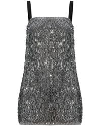 Dolce & Gabbana - Sequin Dress With Straps - Lyst