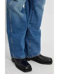 Balmain - Leather Ankle Boots - Lyst