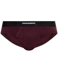 DSquared² - Cotton Briefs With Monogram - Lyst