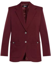 Versace - Blazer With Appliqués On The Pockets - Lyst