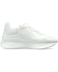 McQueen - Leather Sports Shoes With Logo - Lyst