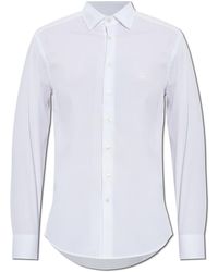 Etro - Shirt With Embroidered Logo - Lyst