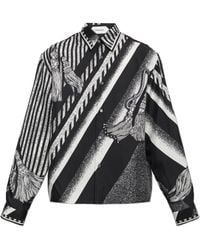 Versace - Silk Shirt With Print - Lyst