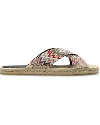 Missoni - Patterned Slides - Lyst