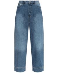 Officine Generale - Jeans With Logo - Lyst