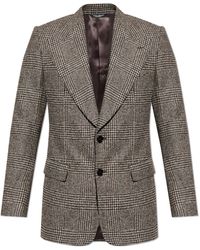 Dolce & Gabbana - Blazer With A Check Pattern - Lyst