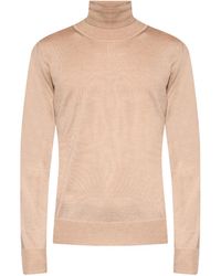 The Row Wool Turtleneck Jumper - Natural