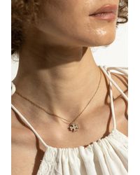Tory Burch - Necklace With A Logo-Shaped Pendant - Lyst