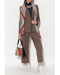 PS by Paul Smith - Double-Breasted Blazer With Check Pattern - Lyst