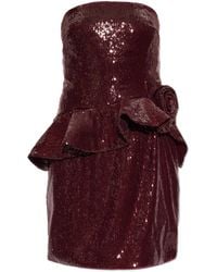 ROTATE BIRGER CHRISTENSEN - Sequinned Off-The-Shoulder Dress - Lyst