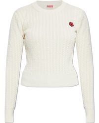 KENZO - Sweater With Patch - Lyst
