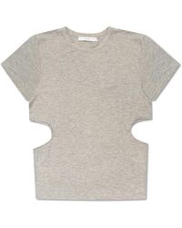 IRO - 'bonnie' T-shirt With Cutouts, - Lyst