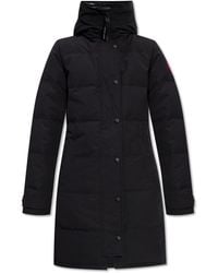 Canada Goose - Thigh-Length Padded Parka Jacket - Lyst