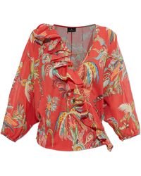 Etro - Top With A V-Neckline - Lyst