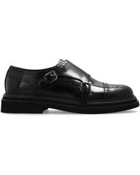 Dolce & Gabbana - Leather Monk-Strap Shoes - Lyst