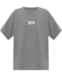 MM6 by Maison Margiela - T-Shirt With Logo Patch - Lyst