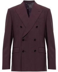 Dolce & Gabbana - Wool Blazer With A Single Vent - Lyst