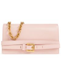 Balmain - Leather Wallet On A Chain - Lyst