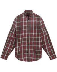 Balenciaga - Checked Pattern Shirt - Lyst