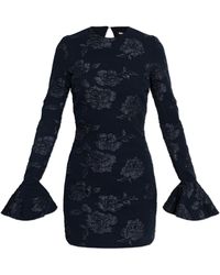 ROTATE BIRGER CHRISTENSEN - Dress With Floral Motif - Lyst