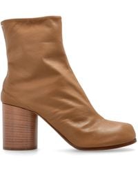 Maison Margiela - Heeled Ankle Boots With Tabi Cut-Out - Lyst