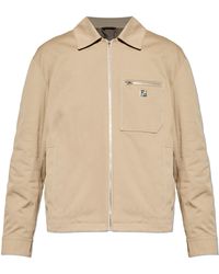 Fendi - Cotton Jacket With Logo - Lyst