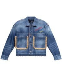 DSquared² - Denim Jacket 'Summer Lovers' - Lyst